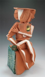 "Yellow Bird Heart"ceramic Sculpture