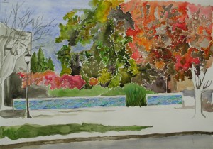 Drawing of the Plaza Public Art project