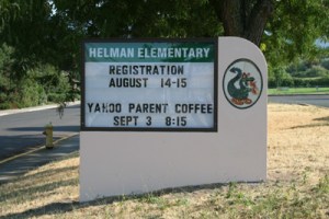 completed sign A side