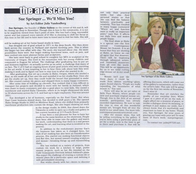 Sneak Preview article